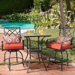 Omelaza Outdoor Bistro High Top Bar Table