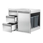 Outdoor Stainless Steel Kitchen Combo Cabinet 28