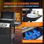 YIORTWO 3-Burner Stainless Steel Gas Grill