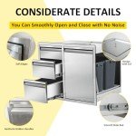 Outdoor Stainless Steel Kitchen Combo Cabinet 28