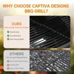 YIORTWO 3-Burner Stainless Steel Gas Grill