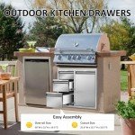 Outdoor Stainless Steel Kitchen Combo Cabinet 28