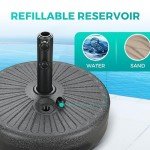 Heavy Duty Fillable Umbrella Base Stand - 50Lbs
