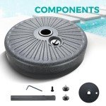 Heavy Duty Fillable Umbrella Base Stand - 50Lbs