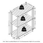 Furinno Pangkor 3-Tier Indoor/Outdoor Plant Shelf