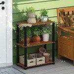 Furinno Pangkor 3-Tier Indoor/Outdoor Plant Shelf
