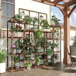 Tall 7-Tier Plant Stand for Indoor/Outdoor Use