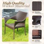 Set of 4 Stackable Outdoor Dining Chairs