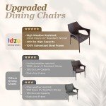 Set of 4 Stackable Outdoor Dining Chairs