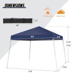 Dark Blue 10x10 FT Pop Up Canopy Tent