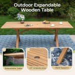 Acacia Wood 9-Piece Outdoor Dining Set