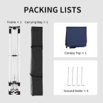 Dark Blue 10x10 FT Pop Up Canopy Tent