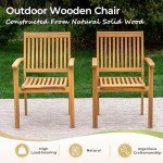 Acacia Wood 9-Piece Outdoor Dining Set