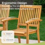 Acacia Wood 9-Piece Outdoor Dining Set