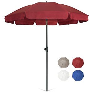Maroon 6.5 ft Market Patio Umbrella with Tilt