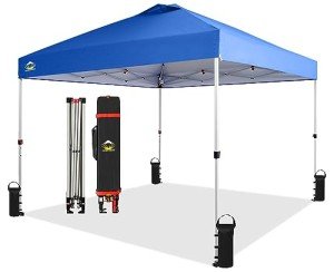 Crown Shades 10x10 Blue Pop-Up Canopy Tent