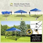 Crown Shades 10x10 Blue Pop-Up Canopy Tent