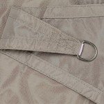 Khaki 12x16 Waterproof UV Block Sun Shade Sail