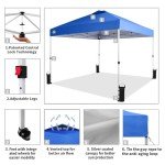 Crown Shades 10x10 Blue Pop-Up Canopy Tent