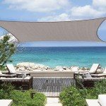 Khaki 12x16 Waterproof UV Block Sun Shade Sail