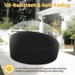 Durable 600D Outdoor Daybed Cover - Black