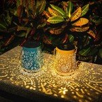 4 Pack Waterproof Solar Lanterns for Outdoor Decor
