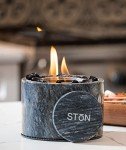 Ston Black Marble Indoor/Outdoor Fire Table