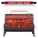 Portable Charcoal Grill with Smoker for Camping