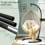 Heavy-Duty Hammock Chair Stand – 360° Rotation
