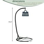 Heavy-Duty Hammock Chair Stand – 360° Rotation