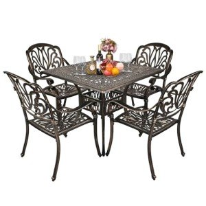 VINGLI 5-Piece Outdoor Patio Dining Set