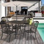 VINGLI 5-Piece Outdoor Patio Dining Set