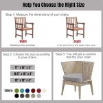 Set of 2 Waterproof Outdoor Chair Cushions
