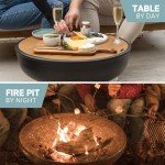 DENKOE Heavy Duty Cast Iron Fire Pit Table