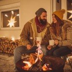 DENKOE Heavy Duty Cast Iron Fire Pit Table