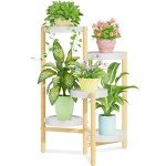 Tall 5-Tier Metal Plant Stand - Rustic White