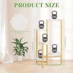 Tall 5-Tier Metal Plant Stand - Rustic White