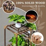 Tall 10-Tier Plant Stand for Indoor/Outdoor Use