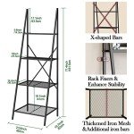 4-Tier Metal Plant Stand for Indoor or Outdoor Use