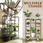 Tall 10-Tier Plant Stand for Indoor/Outdoor Use