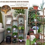 Tall 10-Tier Plant Stand for Indoor/Outdoor Use