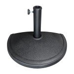 20 lb Adjustable Half Round Patio Umbrella Base