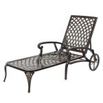VINGLI Adjustable Cast Aluminum Outdoor Lounge Chair