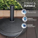 20 lb Adjustable Half Round Patio Umbrella Base