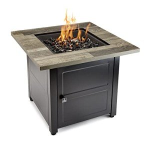 Carson Brown 30” Square Gas Fire Pit