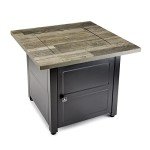 Carson Brown 30” Square Gas Fire Pit