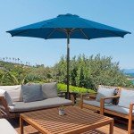 9 FT Patio Umbrella with Tilt and Crank