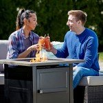 Carson Brown 30” Square Gas Fire Pit