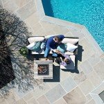 Carson Brown 30” Square Gas Fire Pit