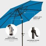 9 FT Patio Umbrella with Tilt and Crank